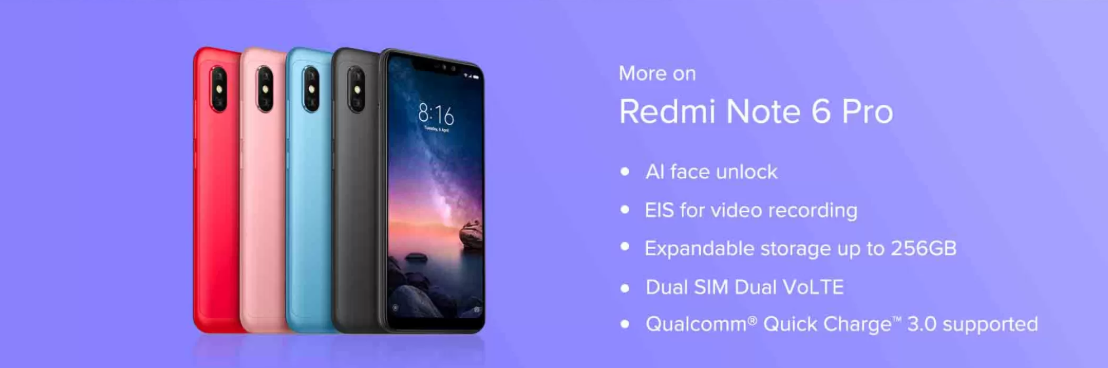 Xiaomi Redmi Note 6 Pro (Image Source: Flipkart)