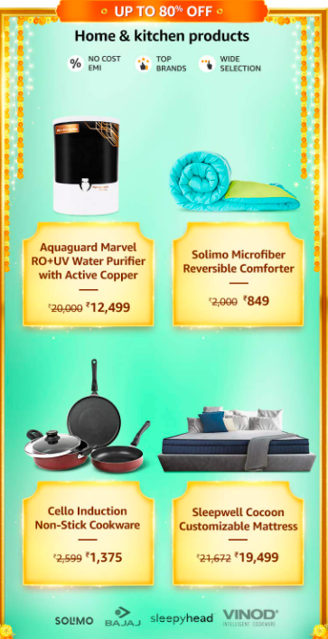 Up to 80% Off on Home and Kitchen Appliances Brands 